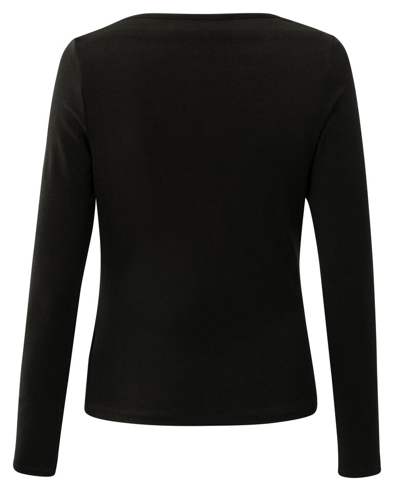 Yaya Yaya Jersey top w/pleated drape 1709337