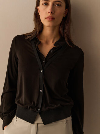 Yaya Blouse w/double layer effect