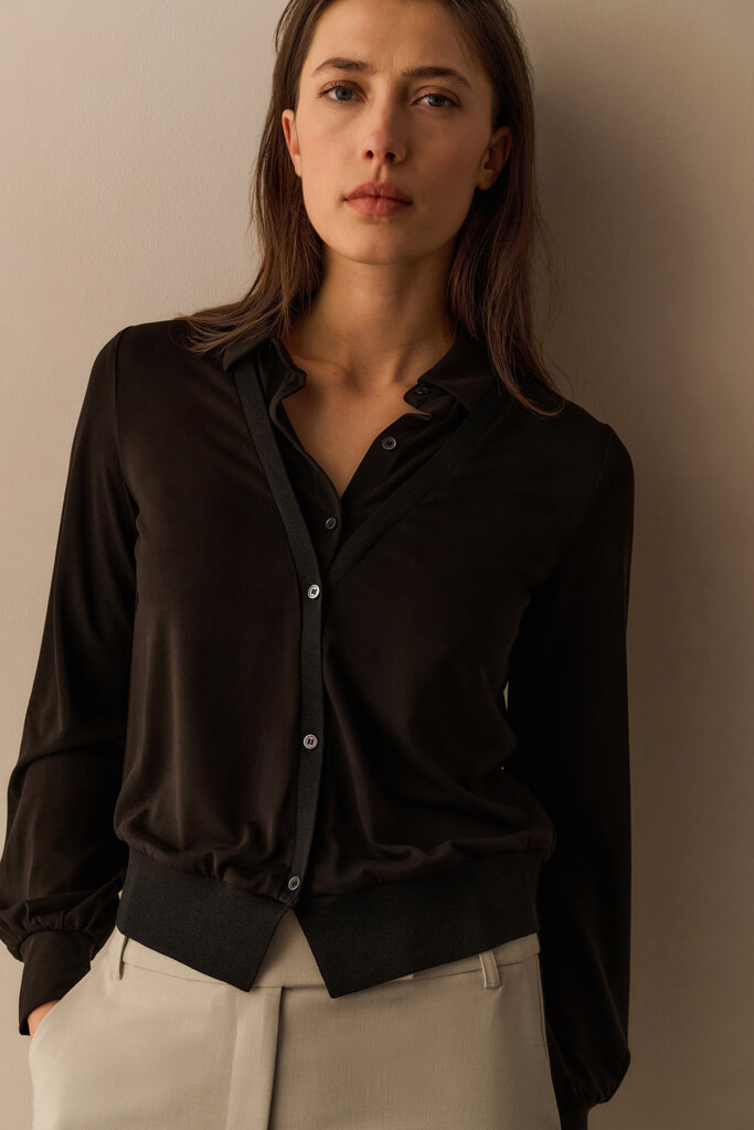 Yaya Yaya Blouse w/double layer effect 1709343