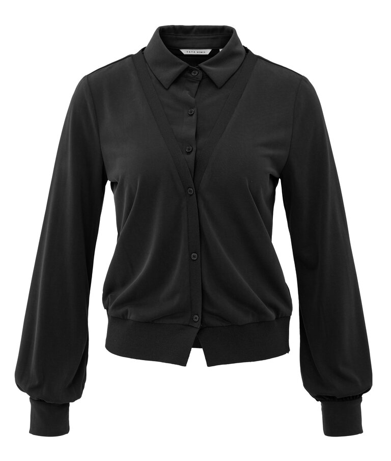 Yaya Yaya Blouse w/double layer effect 1709343
