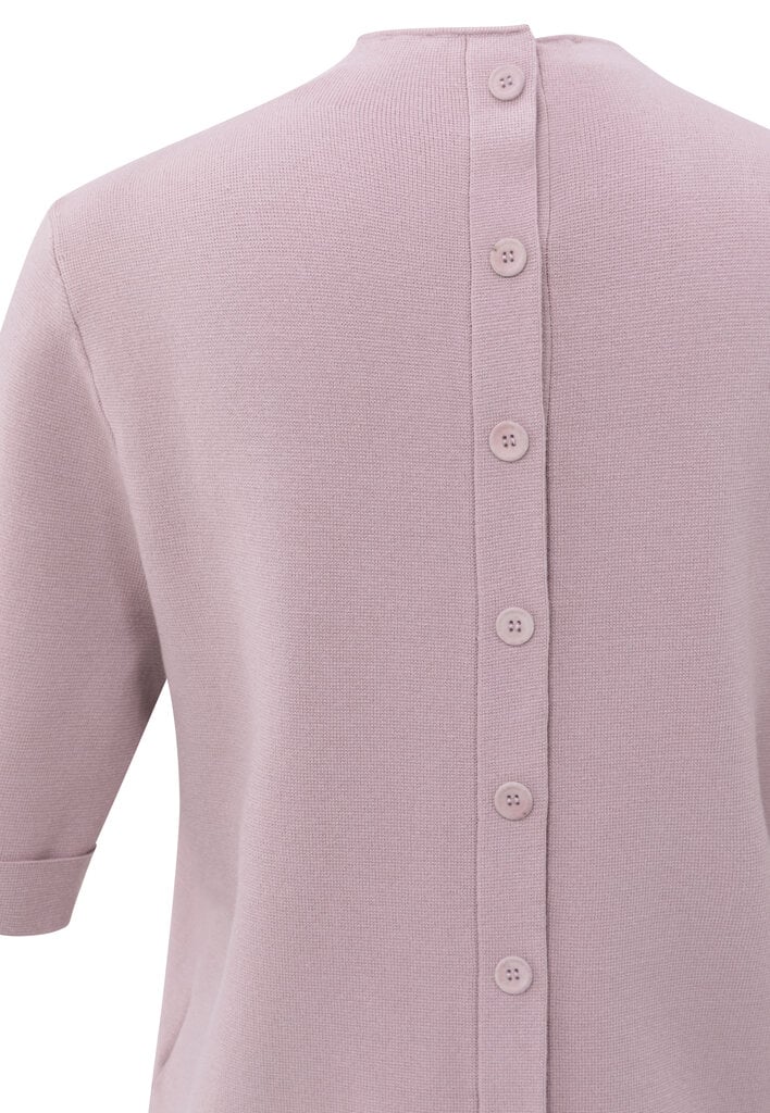 Yaya Yaya Short sleeve sweater w/buttons at back 1000529