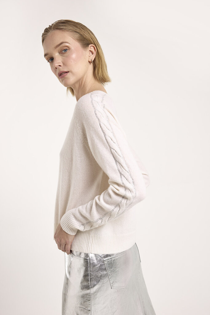 Brodie Brodie Crystal cable sleeve sweater 1025-B-080