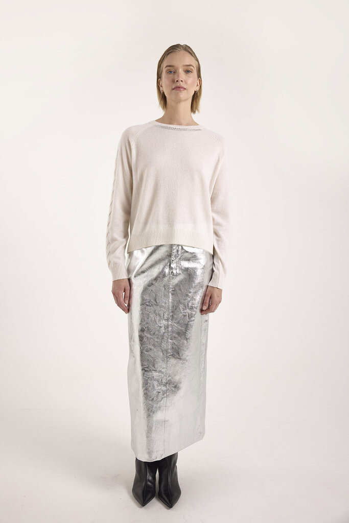 Brodie Brodie Crystal cable sleeve sweater 1025-B-080