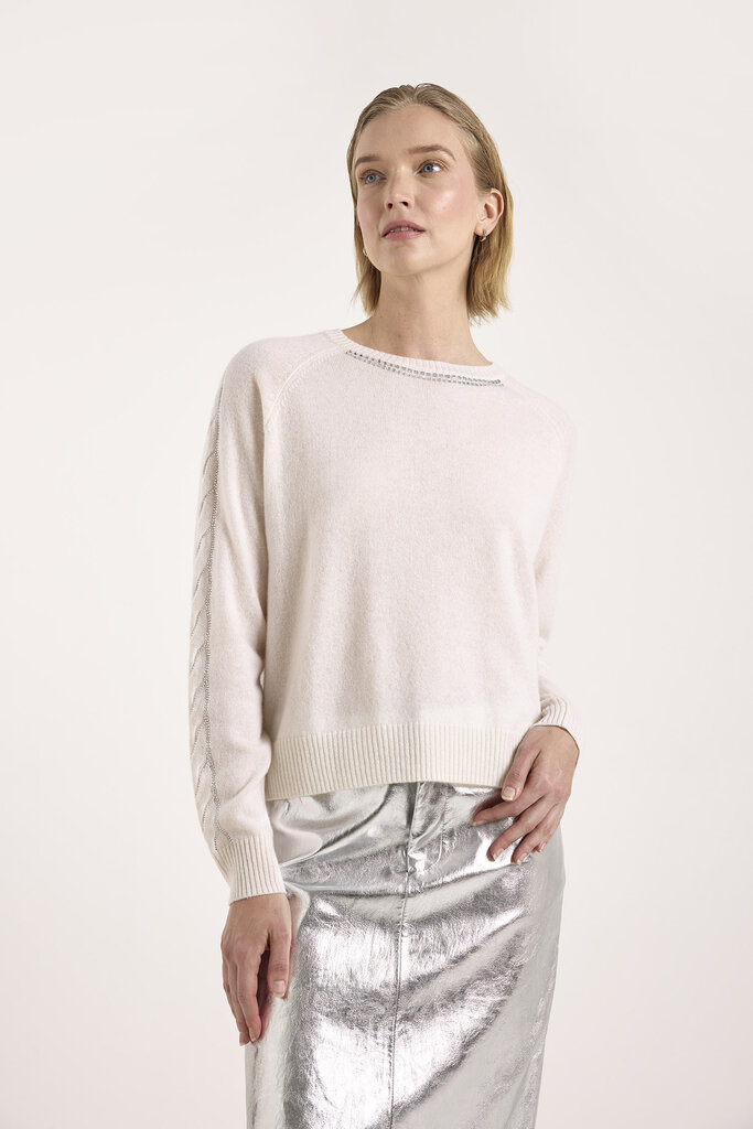Brodie Brodie Crystal cable sleeve sweater 1025-B-080
