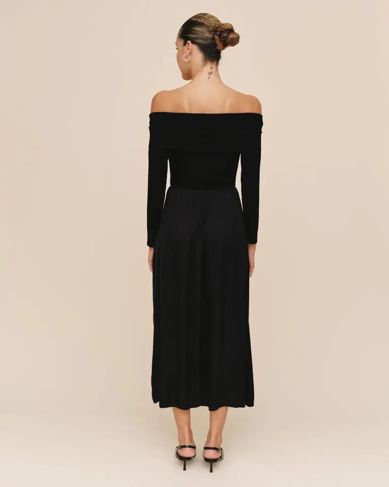 Bella Dahl Bella Dahl Bracelet length off shoulder dress B6922-722-302