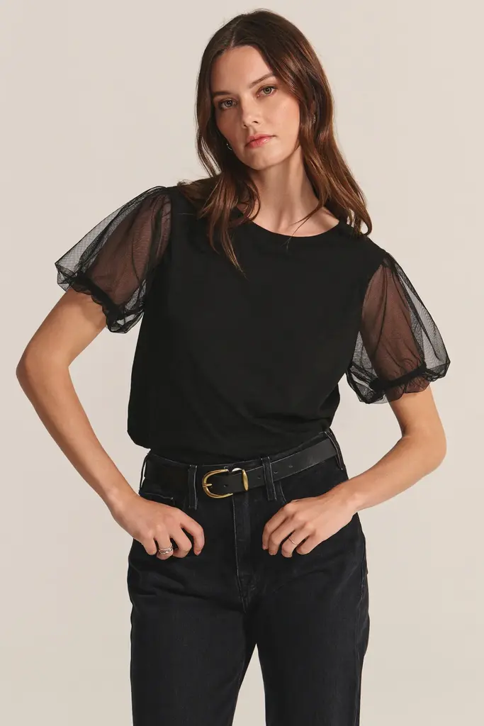 Velvet Velvet Justine cotton slub novelty top