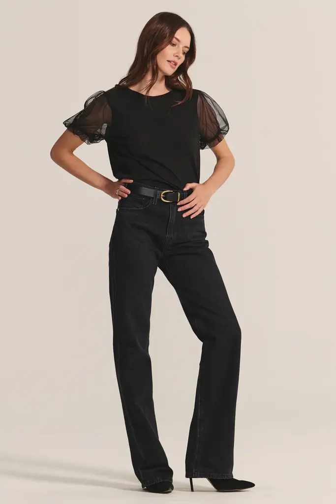 Velvet Velvet Justine cotton slub novelty top