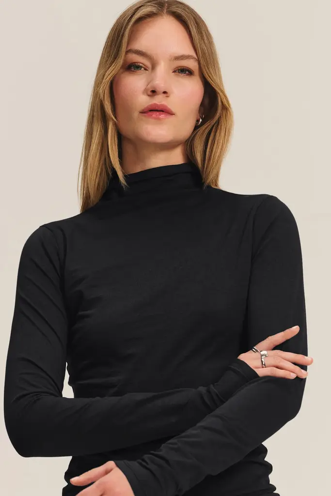 Velvet Velvet Talisa gauzy whisper mock neck