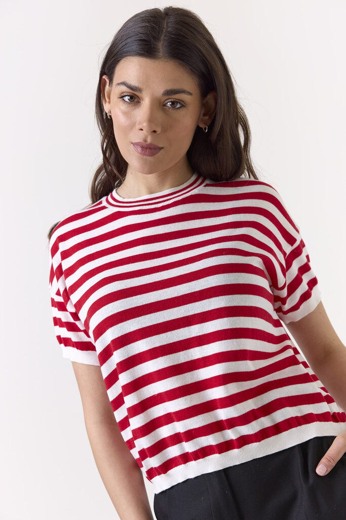 Wispr Wispr Bree stripe boxy top 1025-W-054