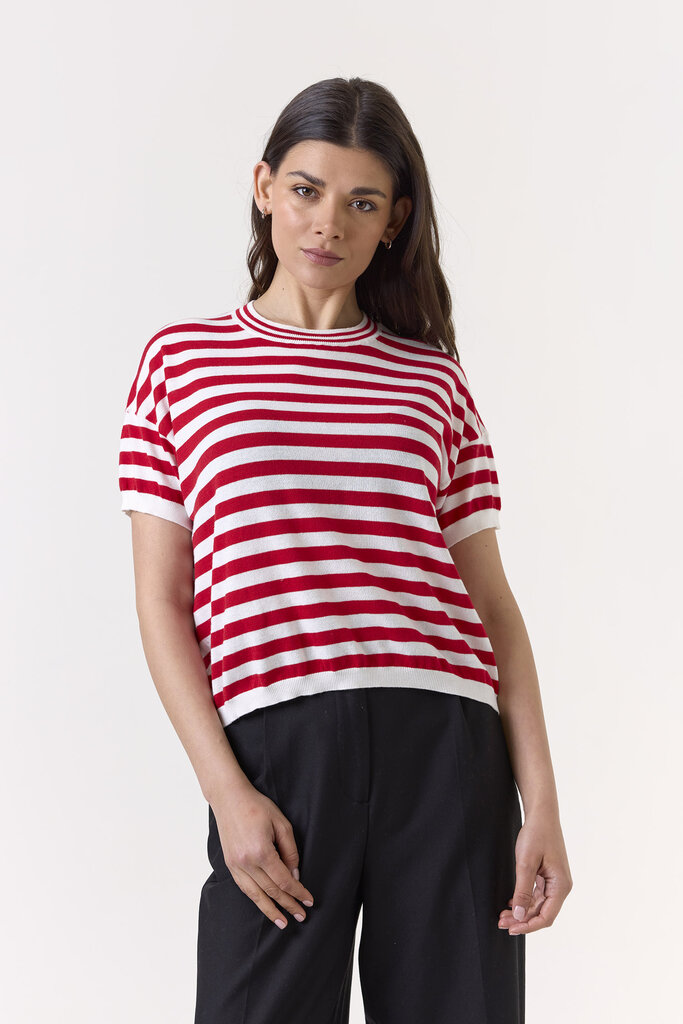 Wispr Wispr Bree stripe boxy top 1025-W-054