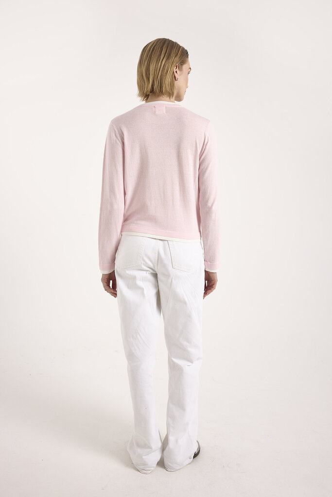 Wispr Wispr Double contrast trim crew 1025-W-021