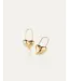 Jenny Bird Celeste heart earrings gold