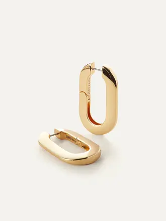 Jenny Bird Mega U-link earrings gold