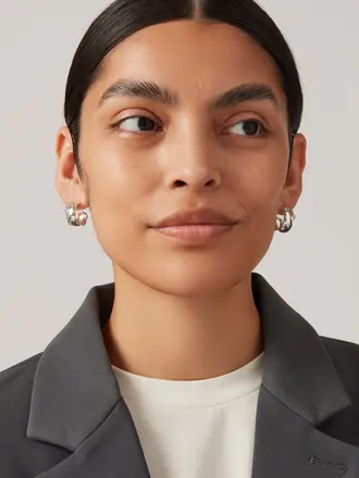 Jenny Bird Sees hoops silver