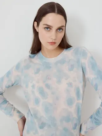 Autumn Cashmere Watercolour floral print crew