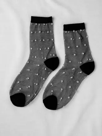 Unified Sheer Dots socks