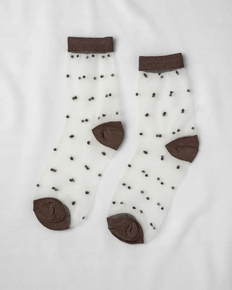 Unified Unified Sheer Dots socks