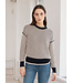 Autumn Cashmere Reversible 2-Tone Mesh Sweatshirt