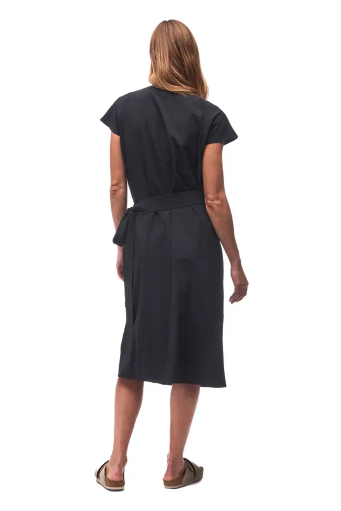 Indyeva Indyeva Kavita short sleeve wrap dress S26D0043