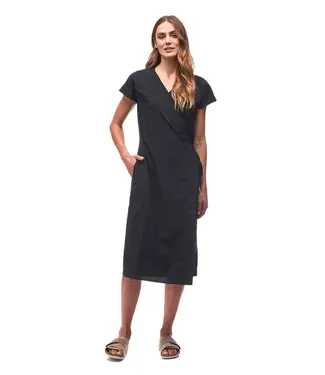 Indyeva Kavita short sleeve wrap dress