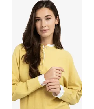 Yaya Batwing sweater w/ woven details