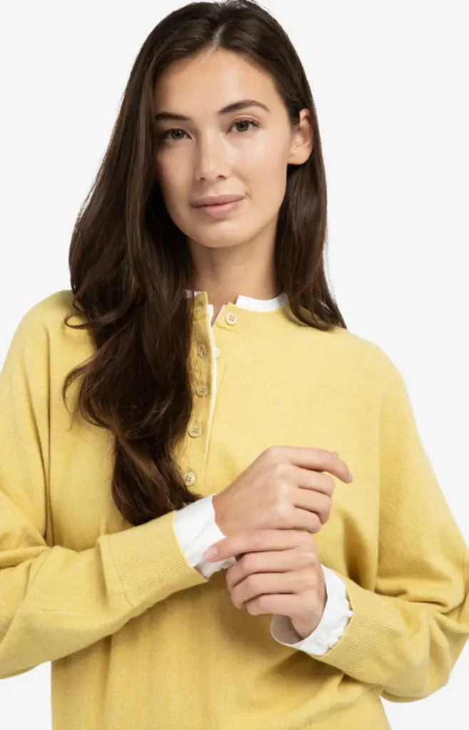 Yaya Yaya Batwing sweater w/ woven details 1000546