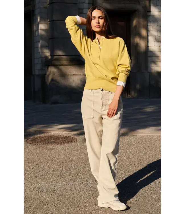 Yaya Batwing sweater w/ woven details