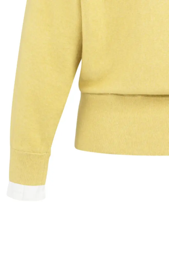 Yaya Yaya Batwing sweater w/ woven details 1000546