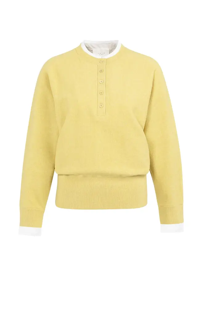 Yaya Yaya Batwing sweater w/ woven details 1000546