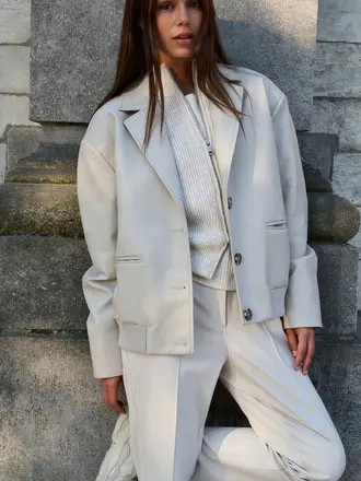 Yaya Faux leather jacket