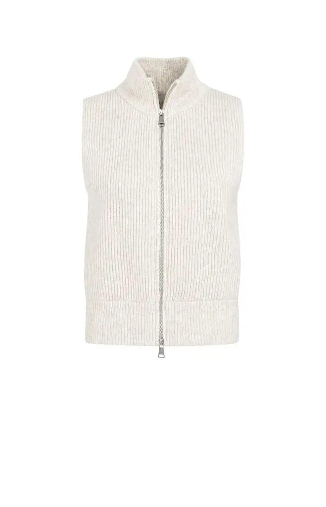 Yaya Yaya Knitted sleeveless cardigan w/ zipper  1010142