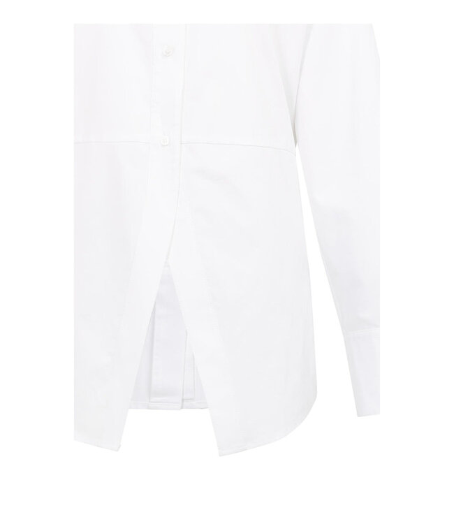 Yaya A-line poplin blouse