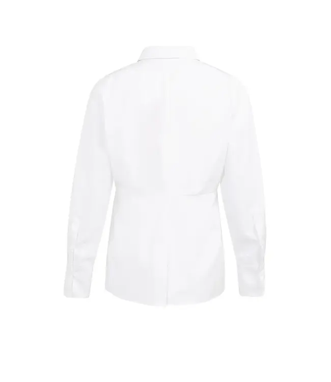 Yaya A-line poplin blouse