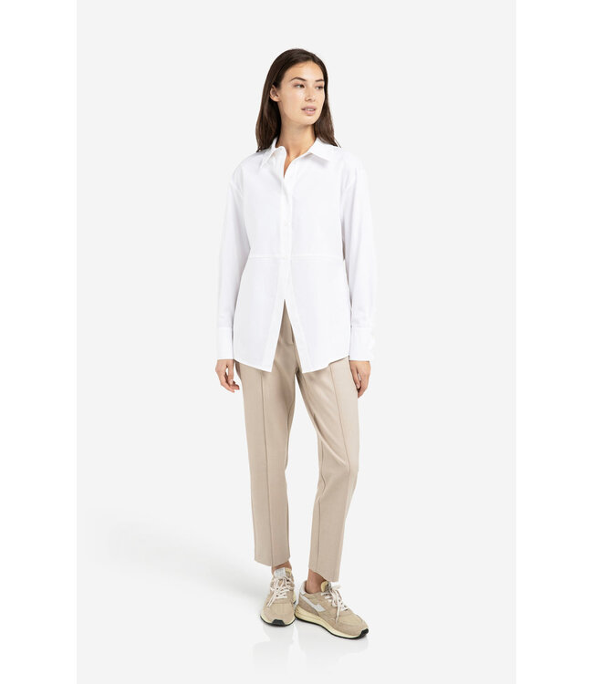 Yaya A-line poplin blouse