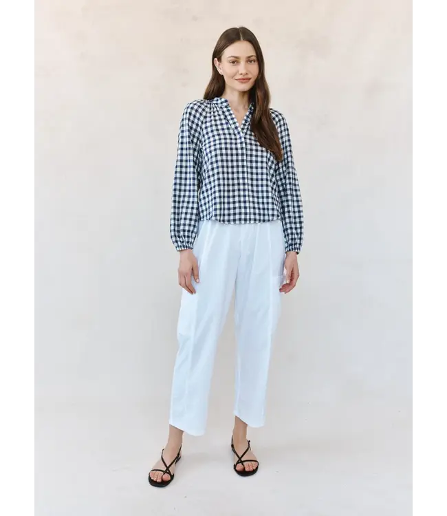 Bella Dahl Long sleeve shirred raglan shirt