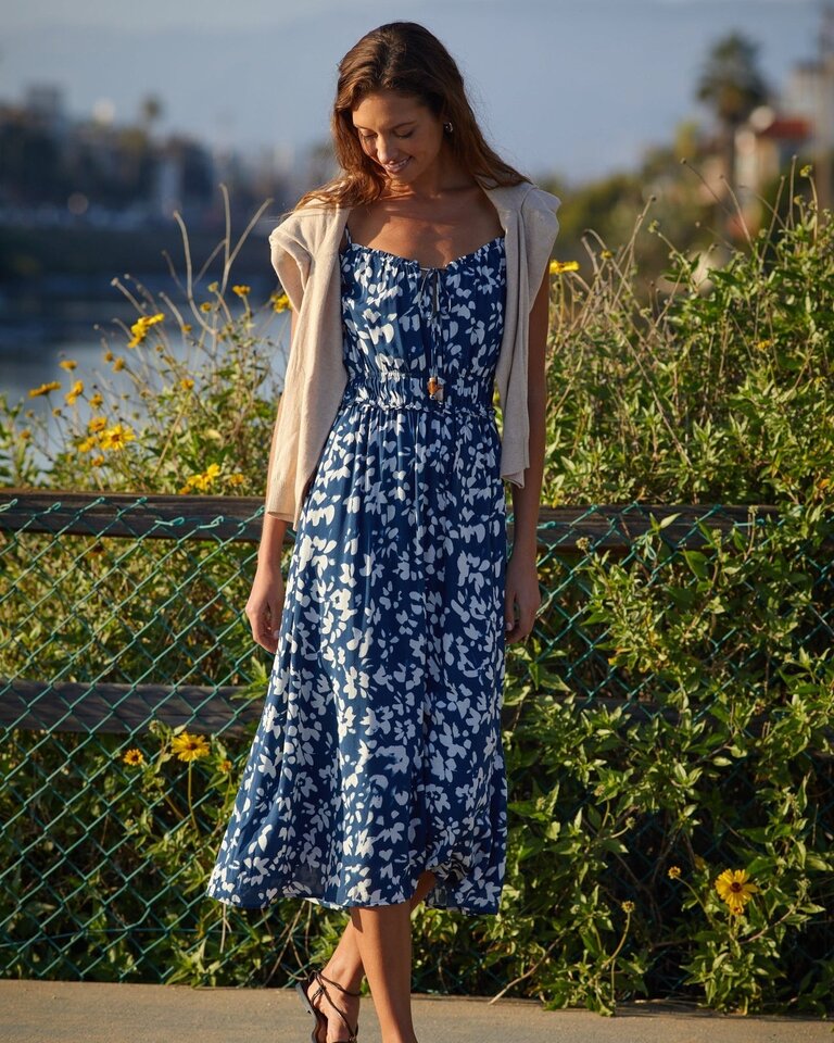 Bella Dahl Bella Dahl Elastic waist midi dress B6245-K37-304