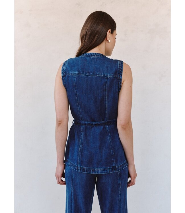 Bella Dahl Seamed belted vest