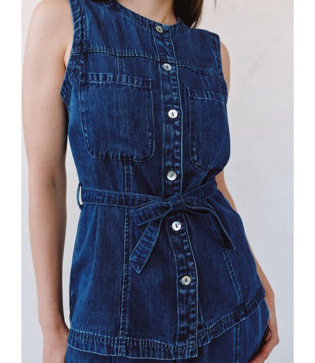 Bella Dahl Seamed belted vest