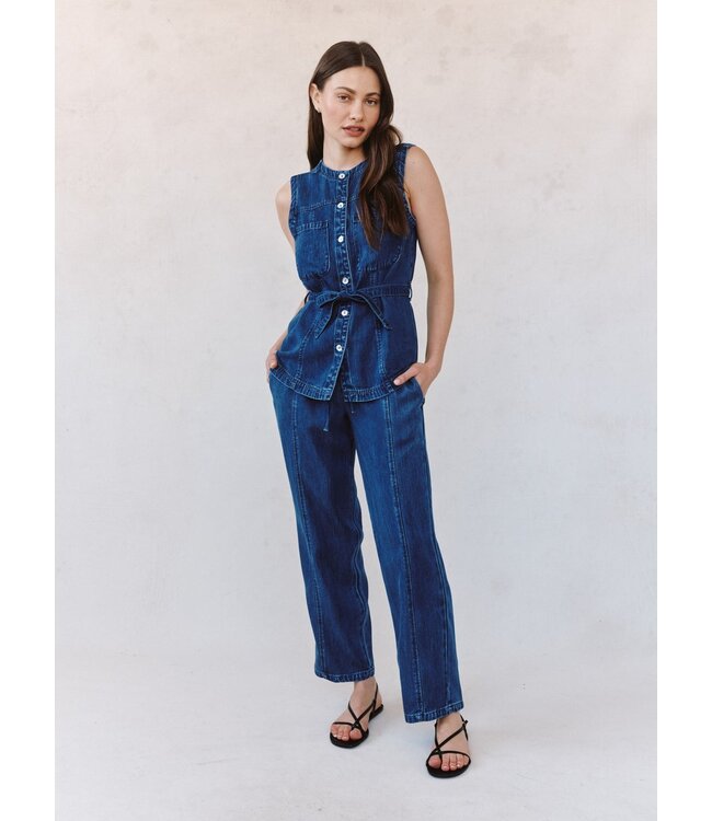 Bella Dahl Seamed belted vest