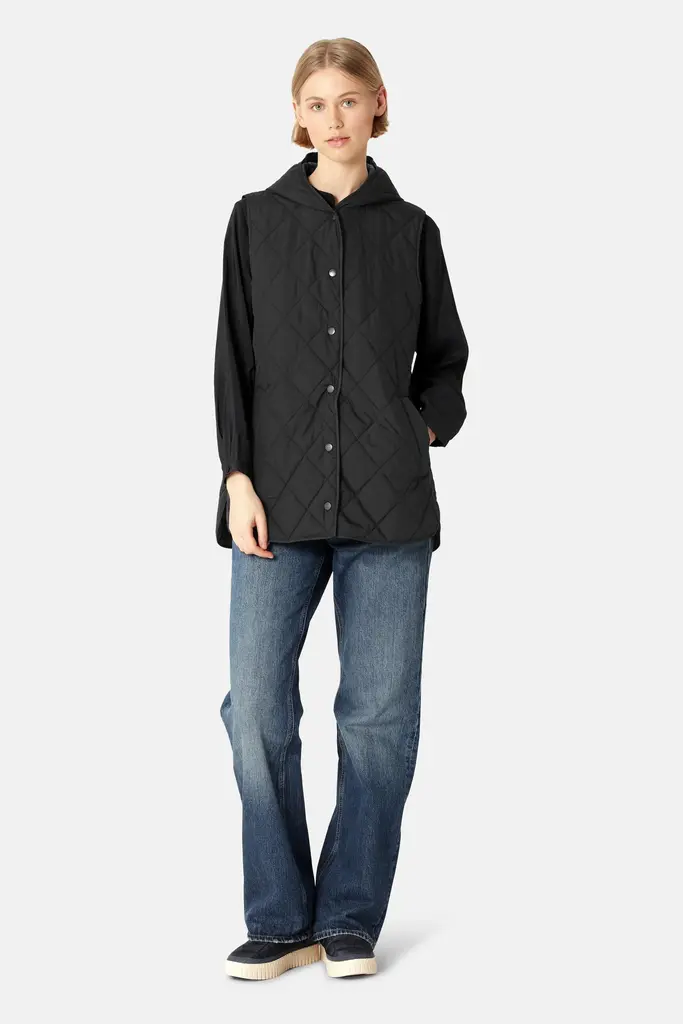 Ilse Jacobsen Ilse Jacobsen Beat hooded quilted vest BEAT02