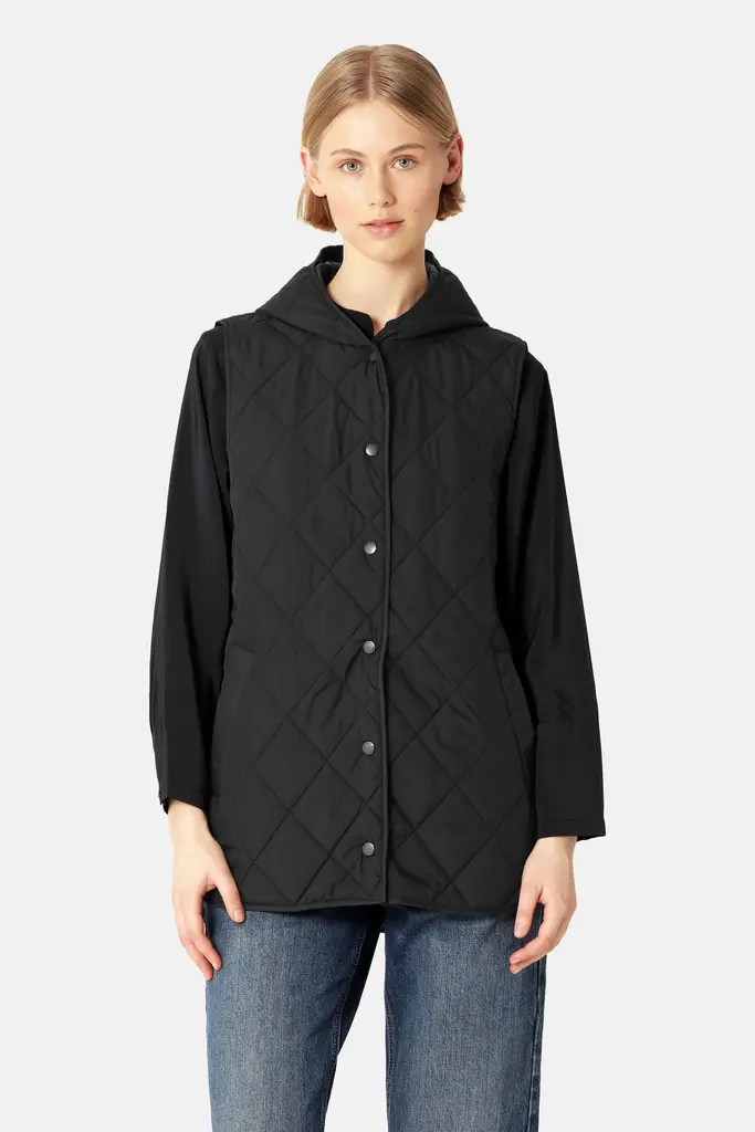Ilse Jacobsen Ilse Jacobsen Beat hooded quilted vest BEAT02