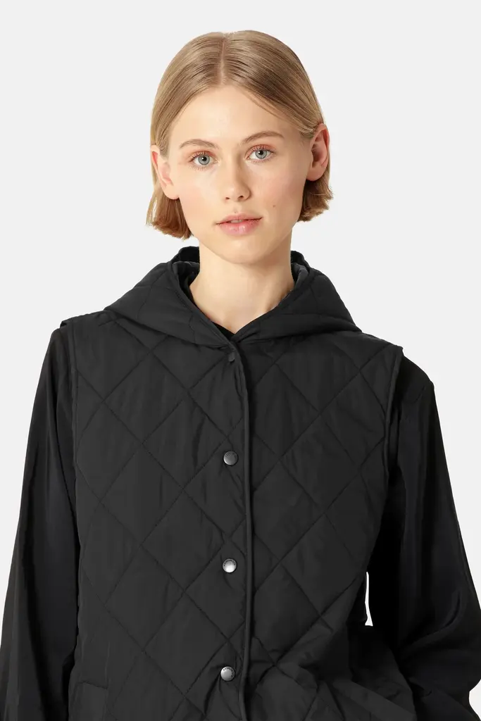 Ilse Jacobsen Ilse Jacobsen Beat hooded quilted vest BEAT02