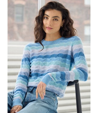 Autumn Cashmere Tonal wavy pointelle