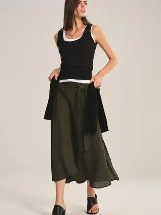 Velvet Malina woven linen skirt - pre-order!