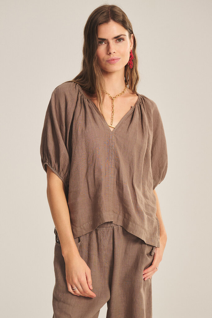 Velvet Velvet Cosette woven linen top