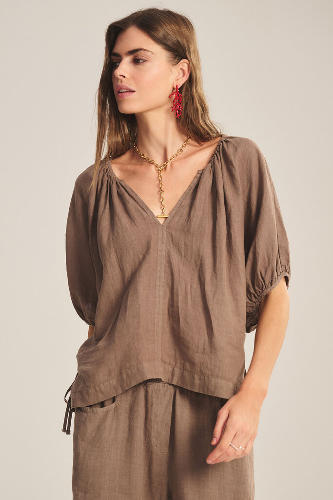Velvet Velvet Cosette woven linen top