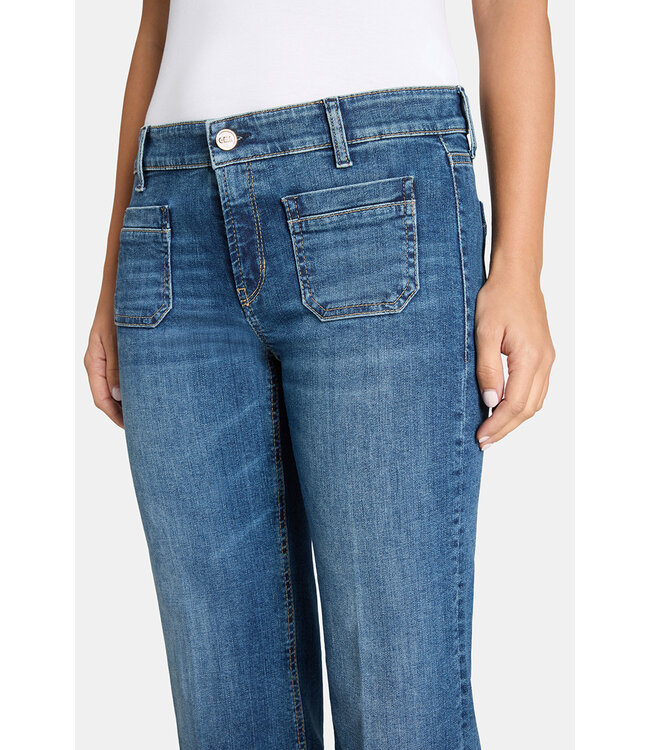 Cambio Tess pocket cropped denim