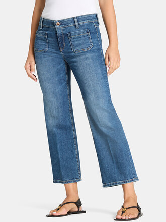 Cambio Tess pocket cropped denim