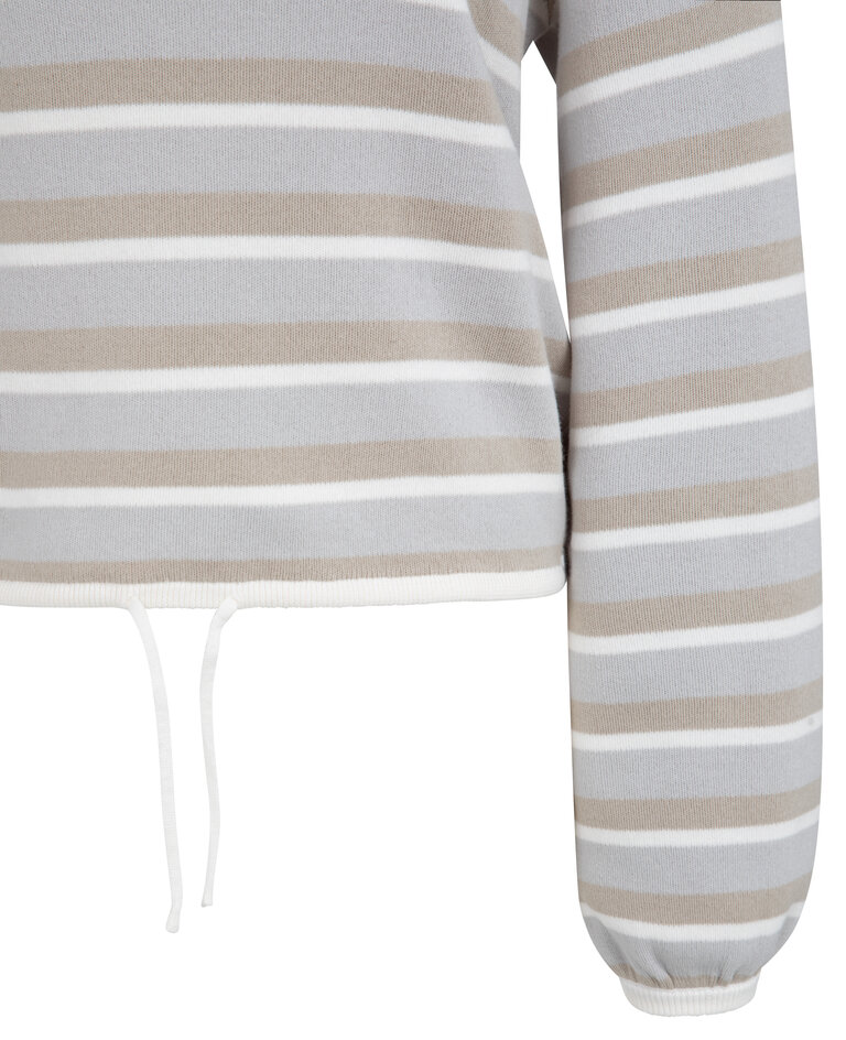 Yaya  Striped sweater w/cord
