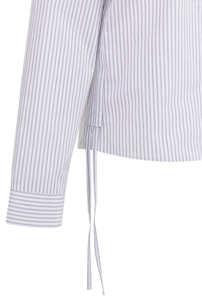 Yaya Fitted blouse w/side drawstring